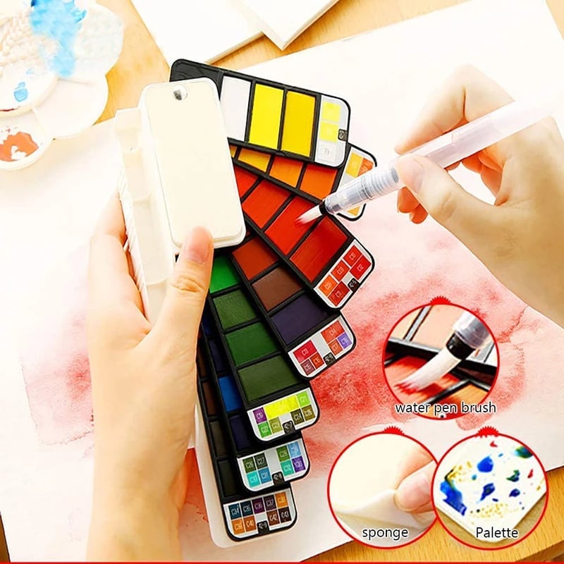 50% DISCOUNT | AquaFold™ | Portable watercolor palette