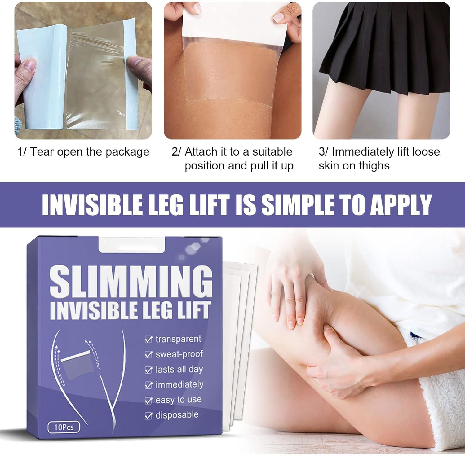 1+1 FREE | Invisible Lift Patches™ | Instantly smooth, firm, and radiant under any outfit