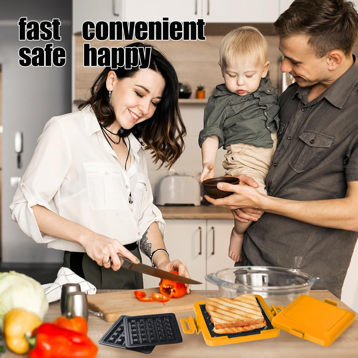 ToastiePress™ | Compact Microwave Toastie Sandwich Maker for Quick Snacks