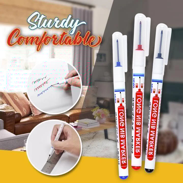 DeepReach™ | Deep hole marker with long tip - smudge-proof & waterproof (set of 3)