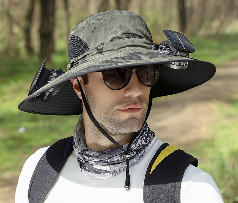 AirShade | Solar-Powered Cooling Hat for Outdoor Comfort