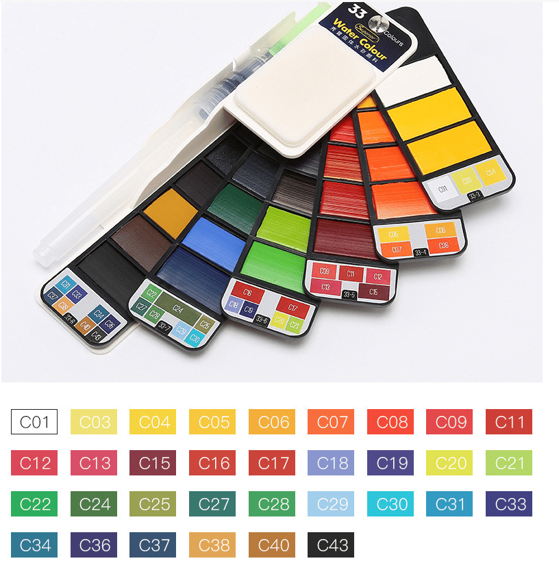 50% DISCOUNT | AquaFold™ | Portable watercolor palette