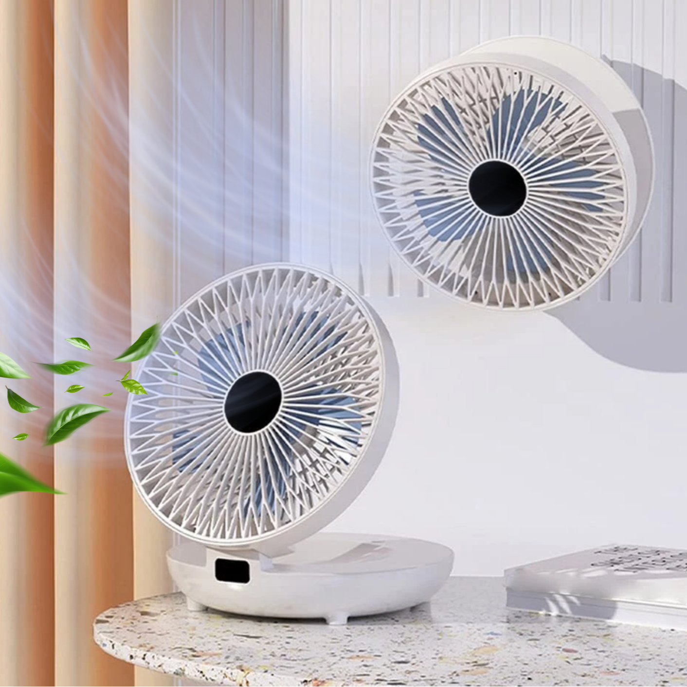 AirSwing™ | Foldable & Hanging Table Fan with USB & Night Light