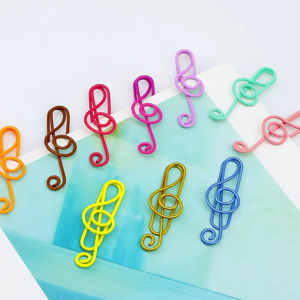 MusicNote™ | Music note paper clips - for school, office & creative gifts