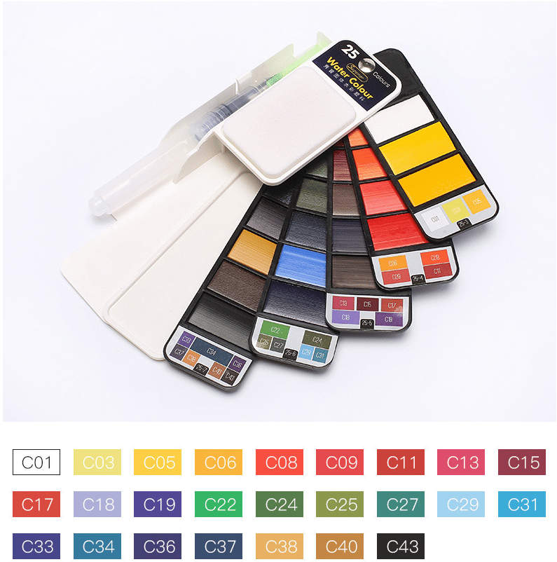 50% DISCOUNT | AquaFold™ | Portable watercolor palette