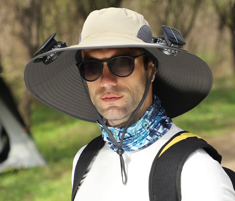 AirShade | Solar-Powered Cooling Hat for Outdoor Comfort