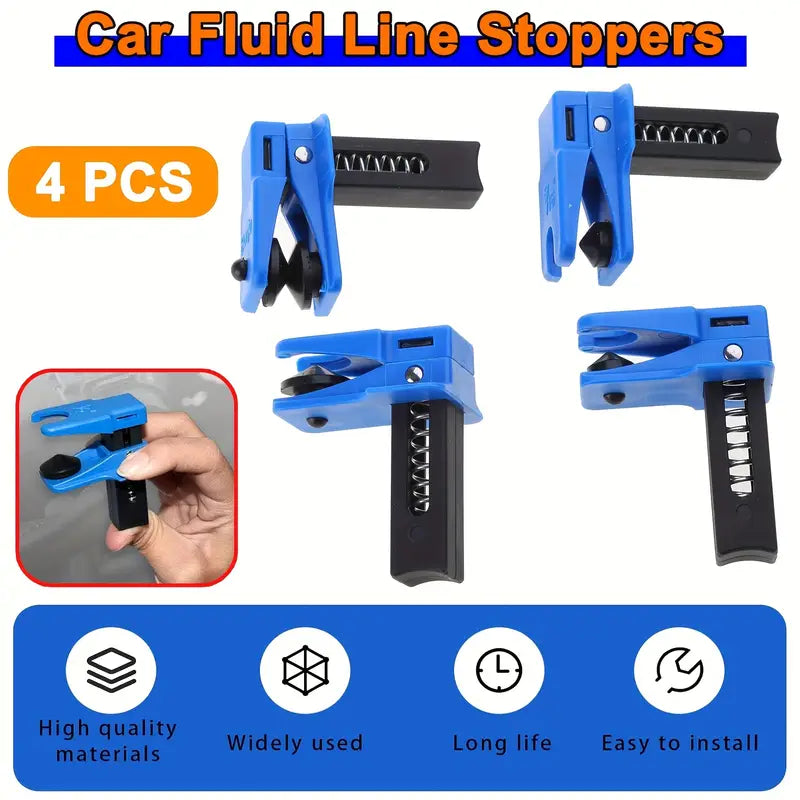 2+2 FREE | BrakeLock™ | Brake line clamps – Robust set for car, motorcycle, and van brakes