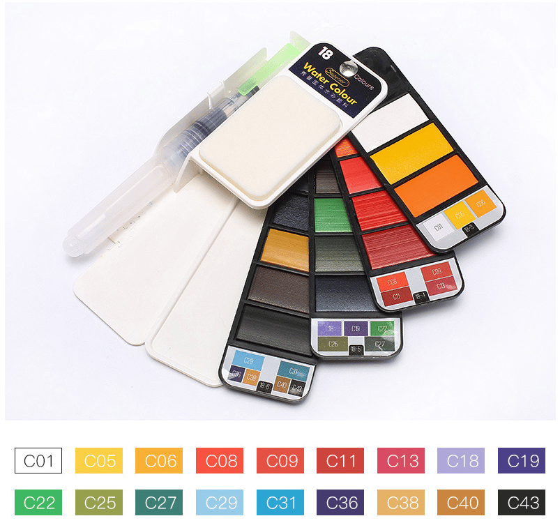 50% DISCOUNT | AquaFold™ | Portable watercolor palette