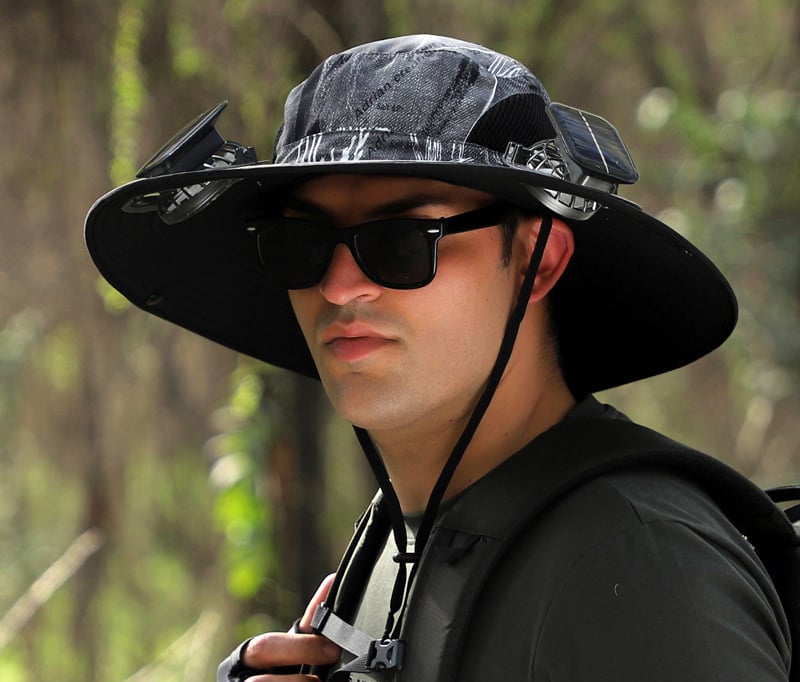 AirShade | Solar-Powered Cooling Hat for Outdoor Comfort