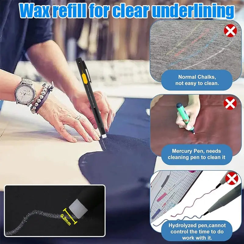SewMark™ | Heat-erasable fabric marker — No more mess when doing needlework