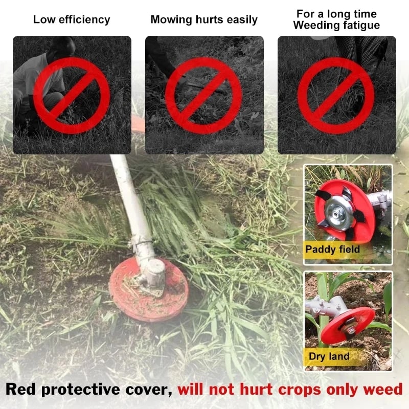 BladeGlide™ | Weed disc made of manganese steel | Efficient weed control for gardens and lawns
