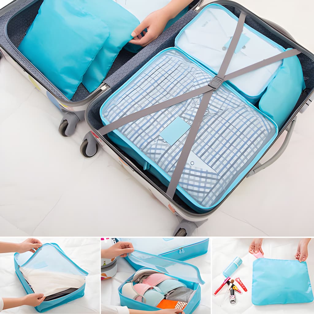 TravelOrganizer | 6-Piece Packing System for Effortless Travel