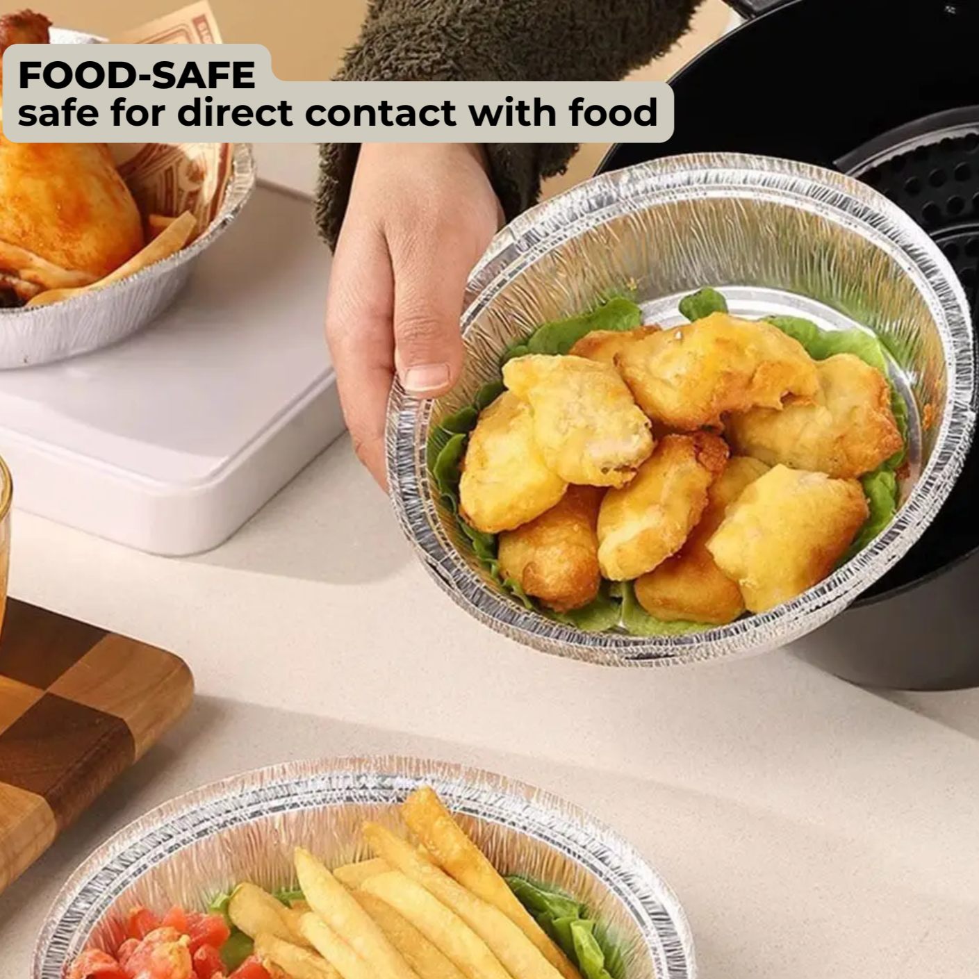 5+5 FREE | CrispTray™ | Disposable Trays for Your Air Fryer