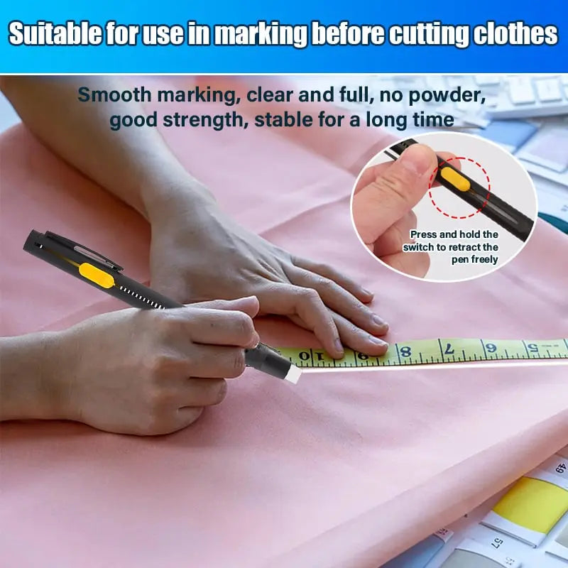 SewMark™ | Heat-erasable fabric marker — No more mess when doing needlework