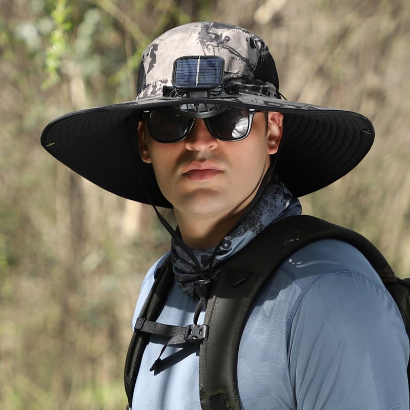 AirShade | Solar-Powered Cooling Hat for Outdoor Comfort