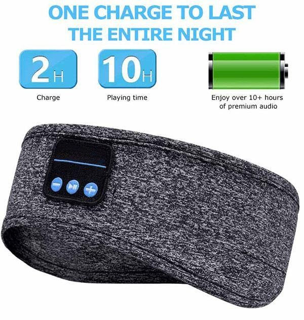 50% OFF | SleepTune™ | 3-in-1 Bluetooth Sleep & Sports Headband with Heat Eye Mask
