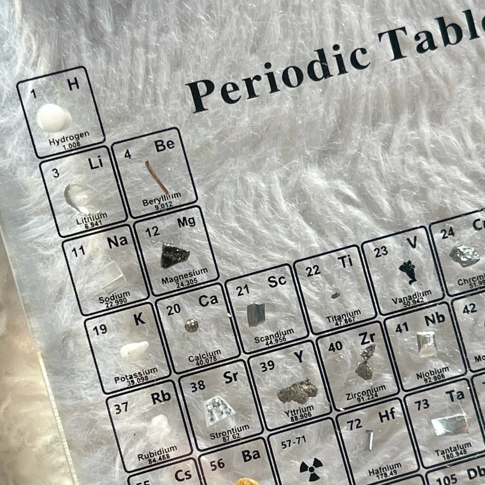 PeriodicElements™ | Illuminated periodic table with real elements