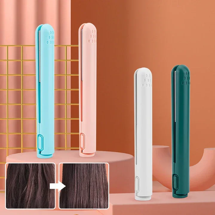LuxeCurl™ | Mini Hair Straightener — Perfect, effortless curls anytime, anywhere