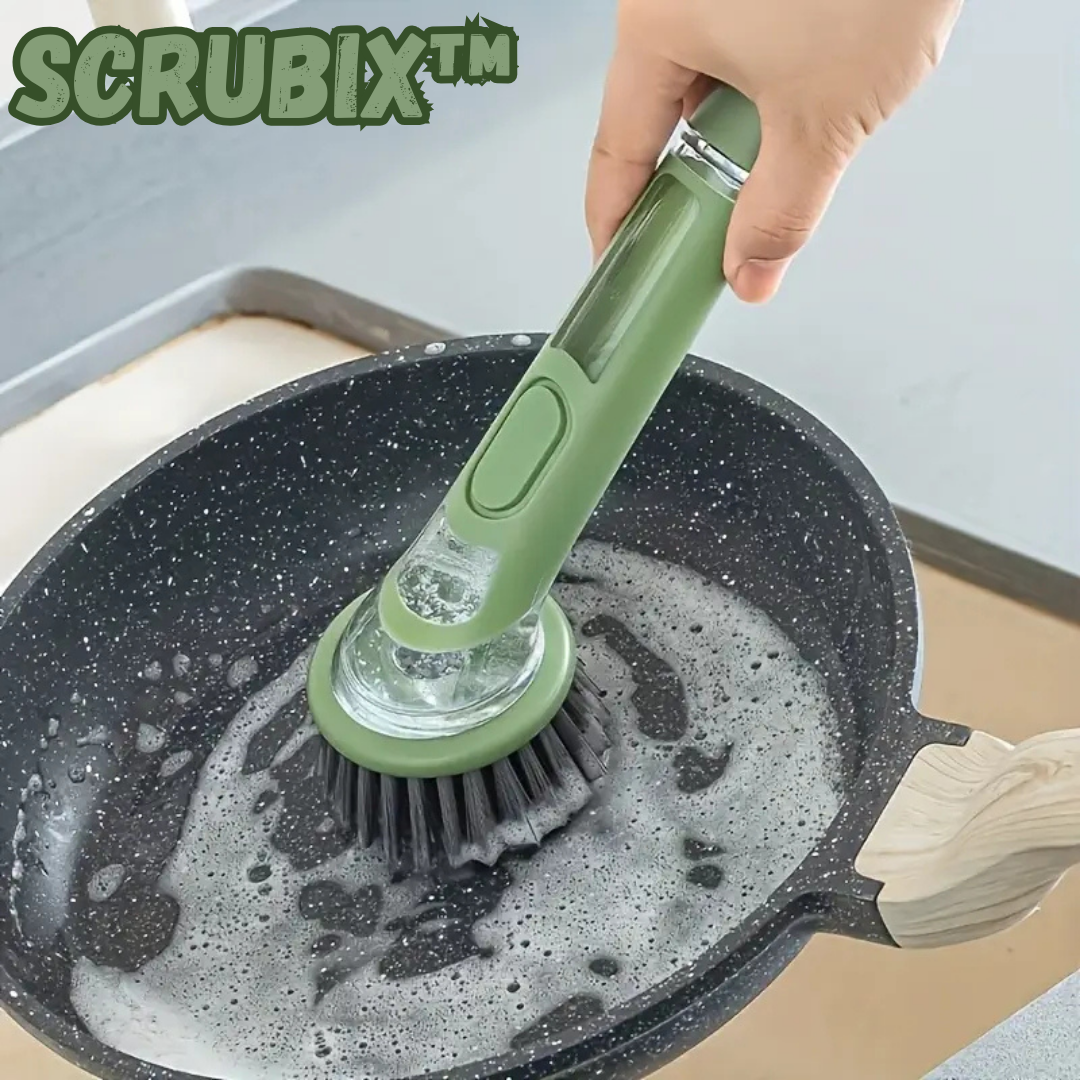 Scrubix™ | Eco-Friendly Natural Fiber Dish Brush for Kitchen Cleaning