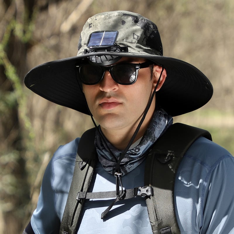 AirShade | Solar-Powered Cooling Hat for Outdoor Comfort