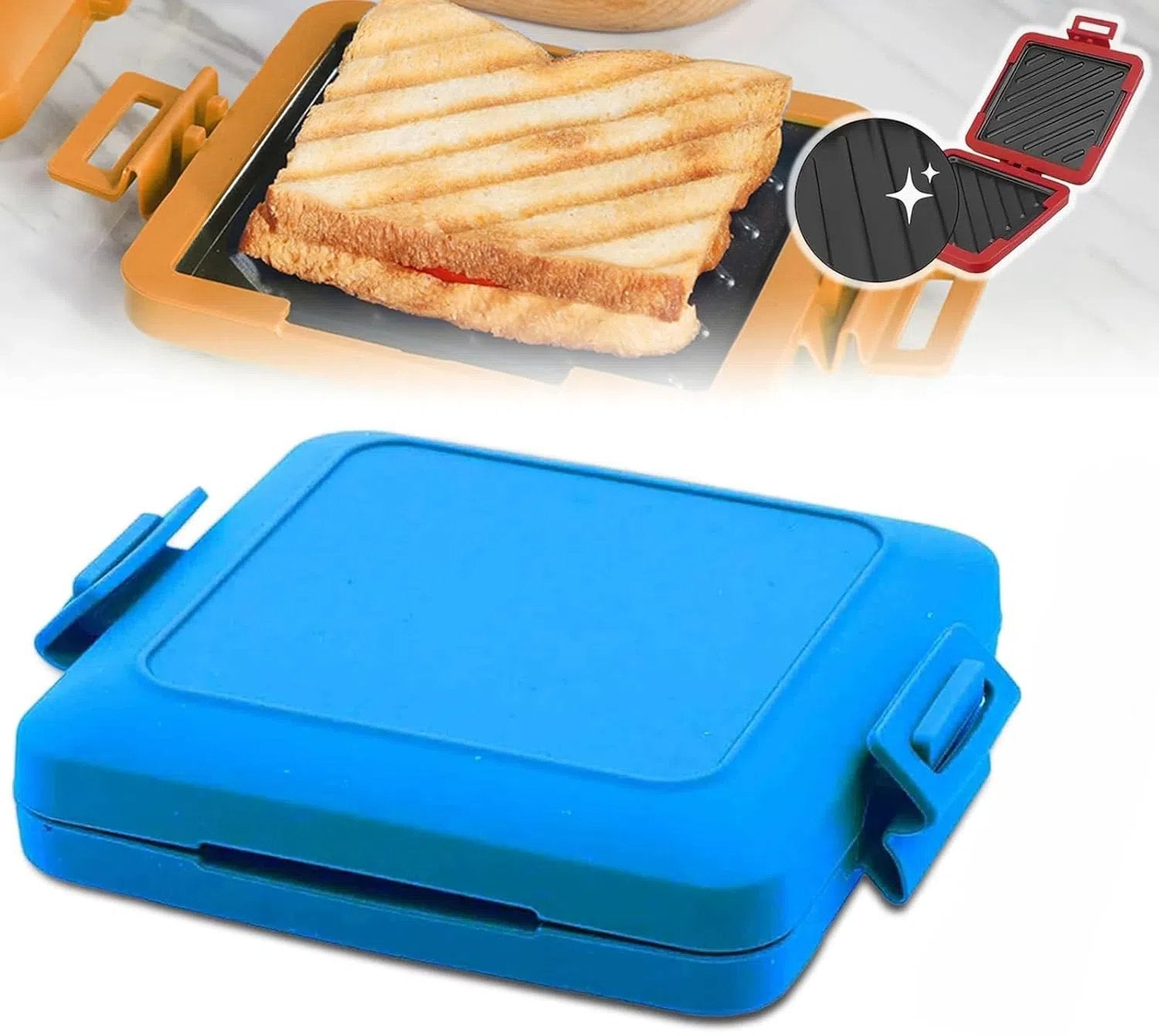 ToastiePress™ | Compact Microwave Toastie Sandwich Maker for Quick Snacks