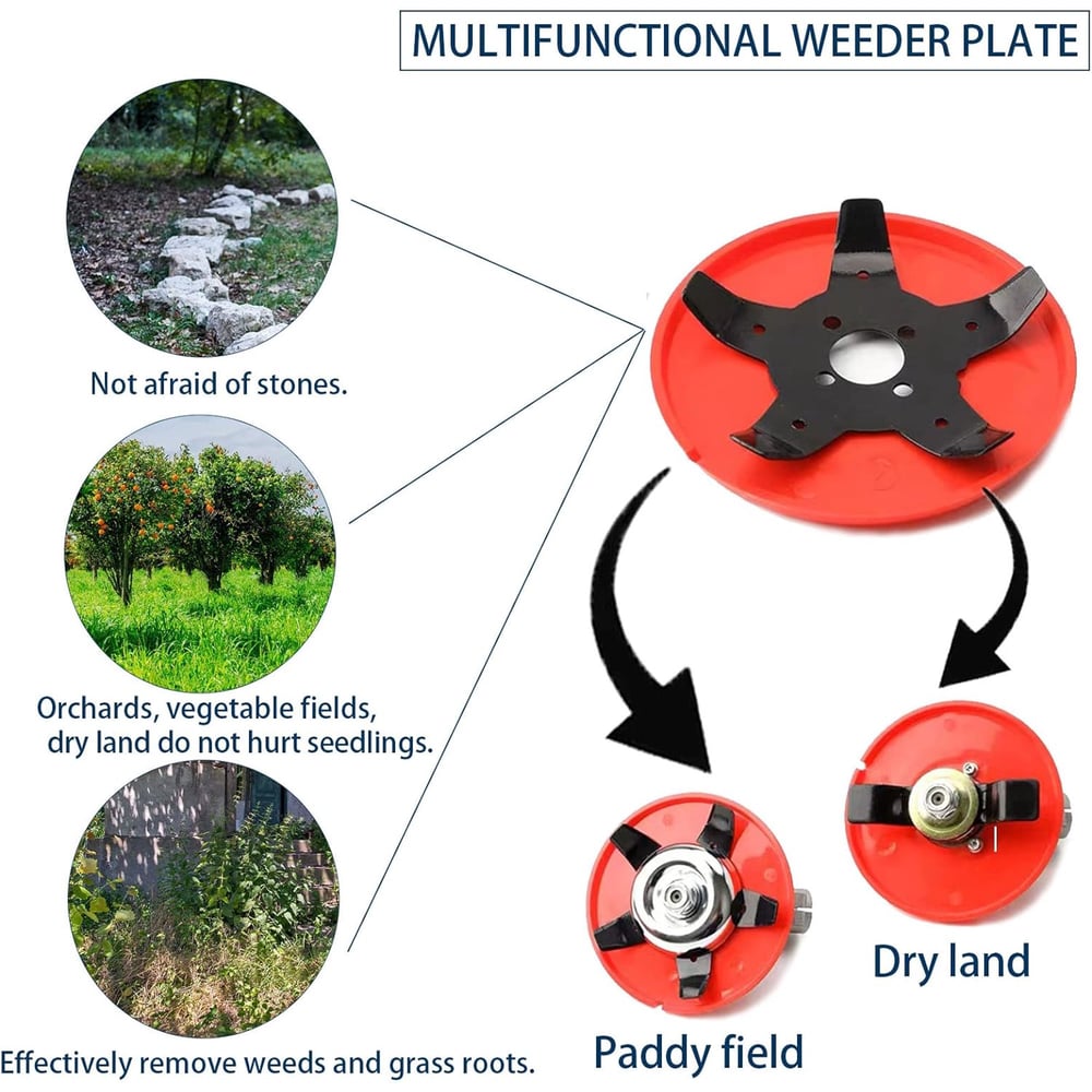 BladeGlide™ | Weed disc made of manganese steel | Efficient weed control for gardens and lawns