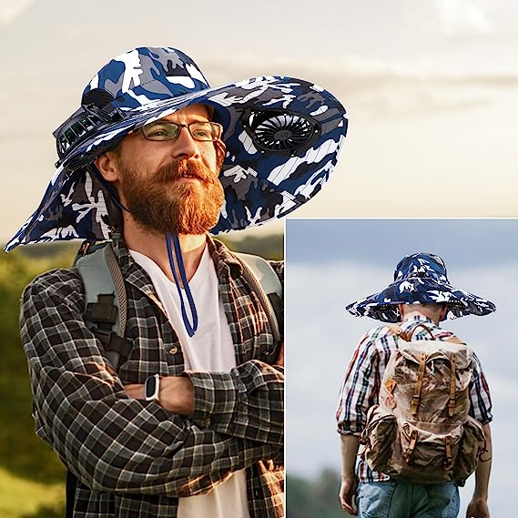 AirShade | Solar-Powered Cooling Hat for Outdoor Comfort