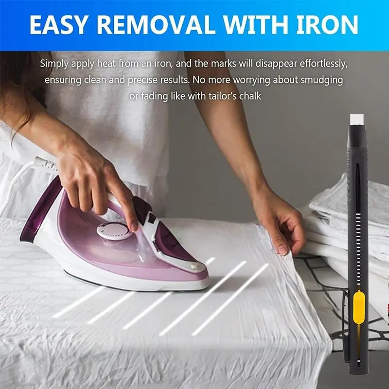 SewMark™ | Heat-erasable fabric marker — No more mess when doing needlework