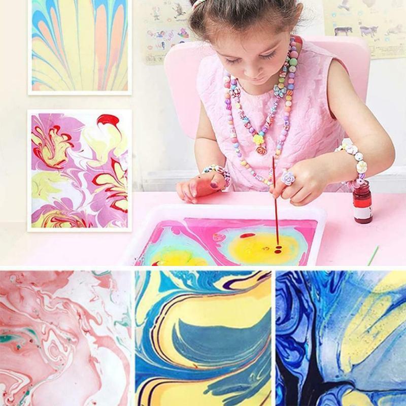 50% OFF | ColoraFlow™ | Creative water marbling kit for children and adults | Safe, stain-free, and easy to use