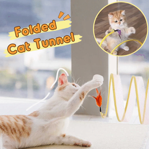 KittyMaze™ | Collapsible cat tunnel with integrated toy