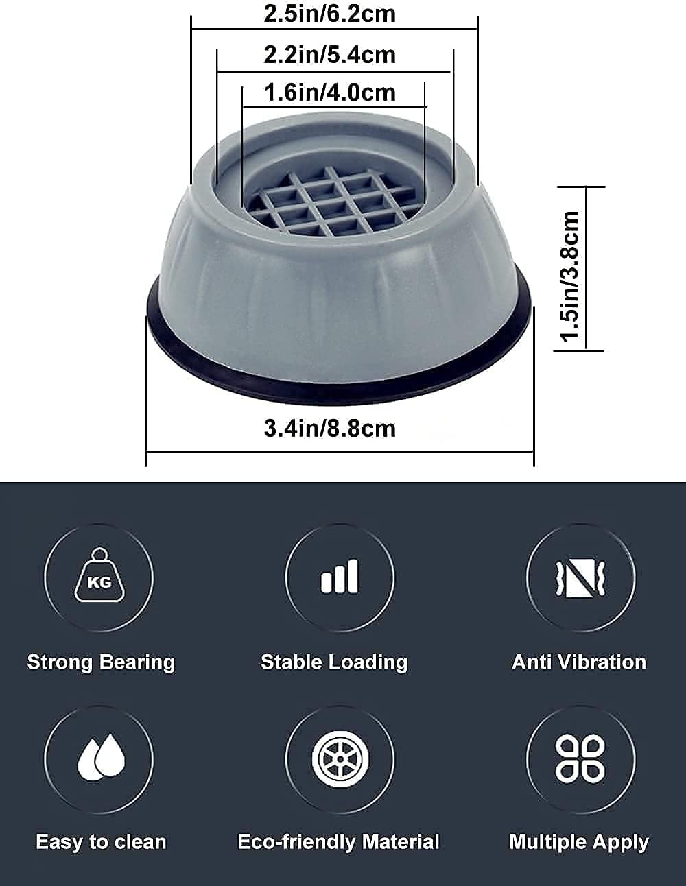 2+2 FREE | VibraFix™ | No More Noisy and Wobbly Washing Machines