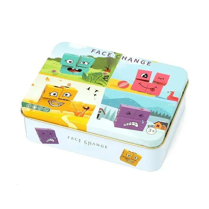 EmotionBlocks™ | Wooden Facial Expression Game for Kids – Fun Interactive Block Toy