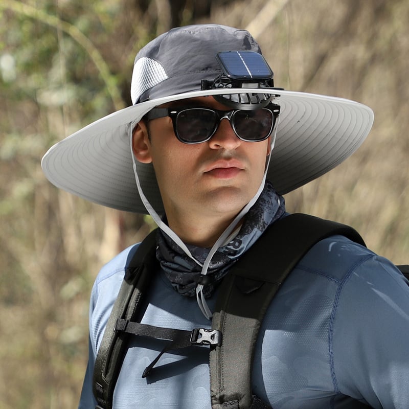 AirShade | Solar-Powered Cooling Hat for Outdoor Comfort