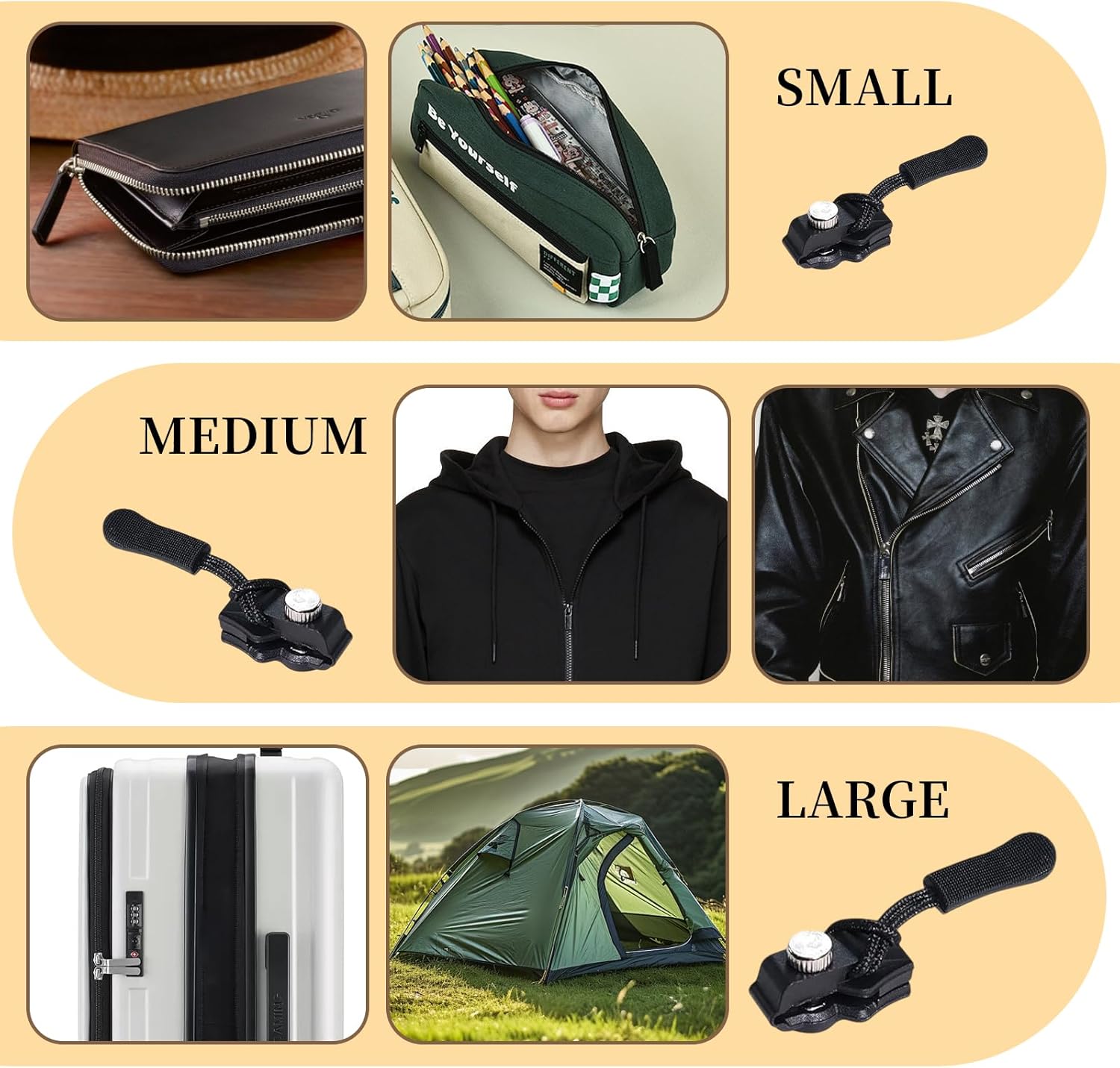 ZipRevive™ | Zipper slider repair set | Universal & durable made of metal