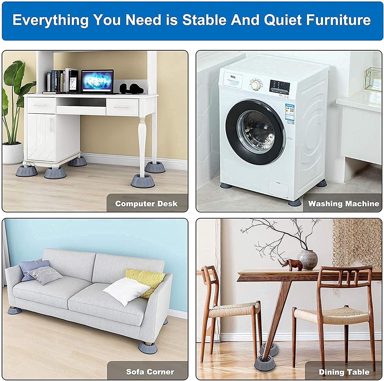 2+2 FREE | VibraFix™ | No More Noisy and Wobbly Washing Machines