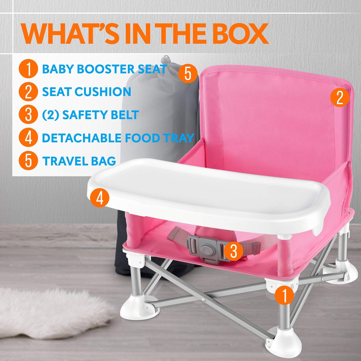 HuggleSeat | The Perfect Portable High Chair for Busy Families