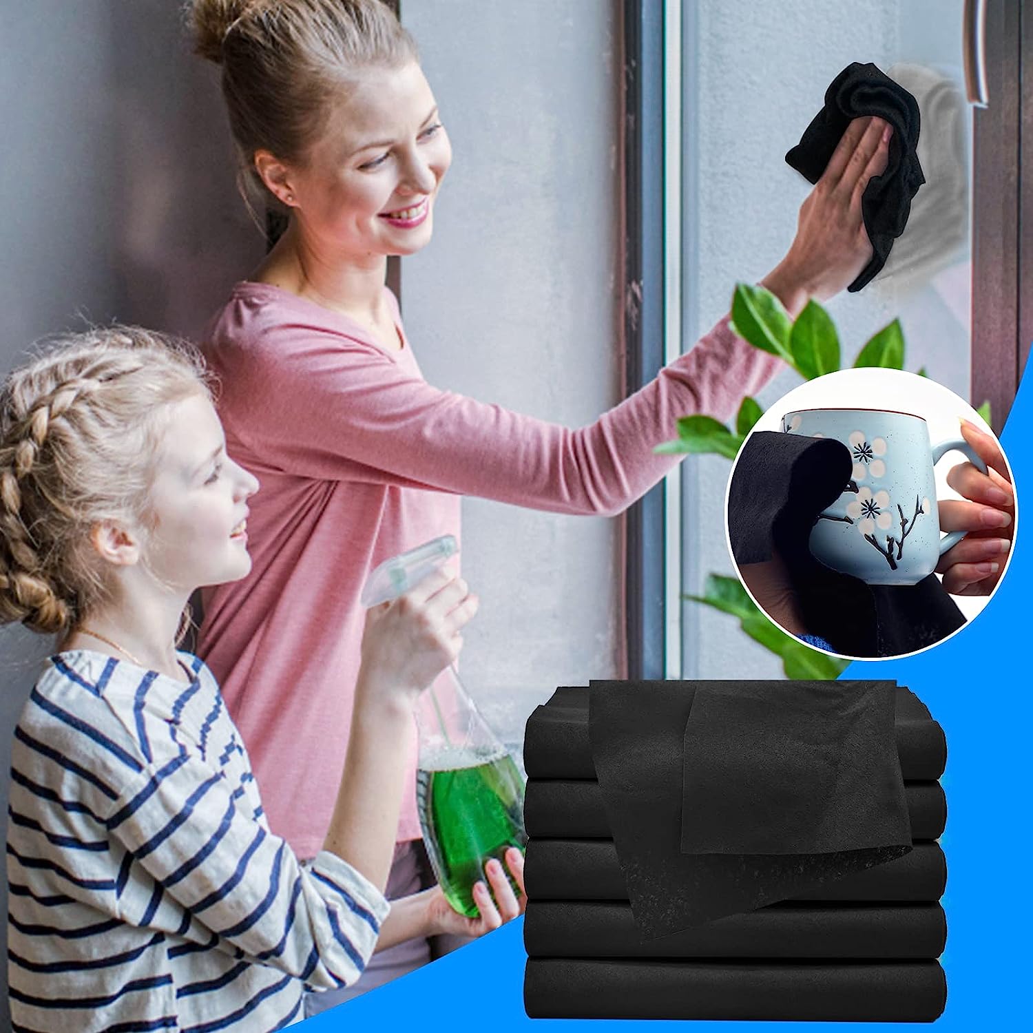 5+5 FREE | MagicCloth™ | Streak-Free Cleaning Solution