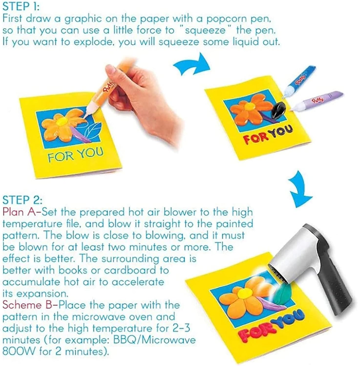 1+1 Free | Magical Puffy Pens™ | Puffy magic markers