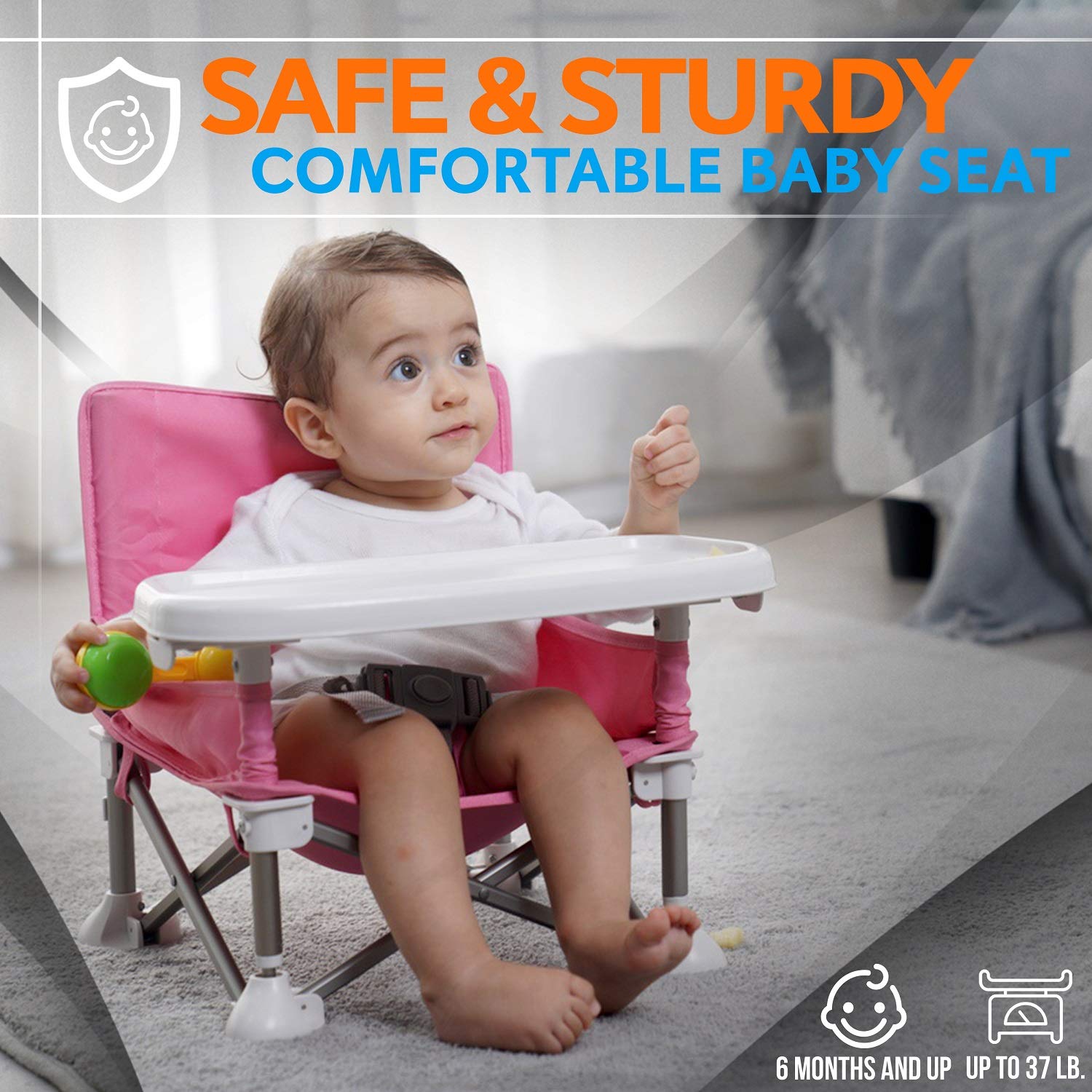 HuggleSeat | The Perfect Portable High Chair for Busy Families