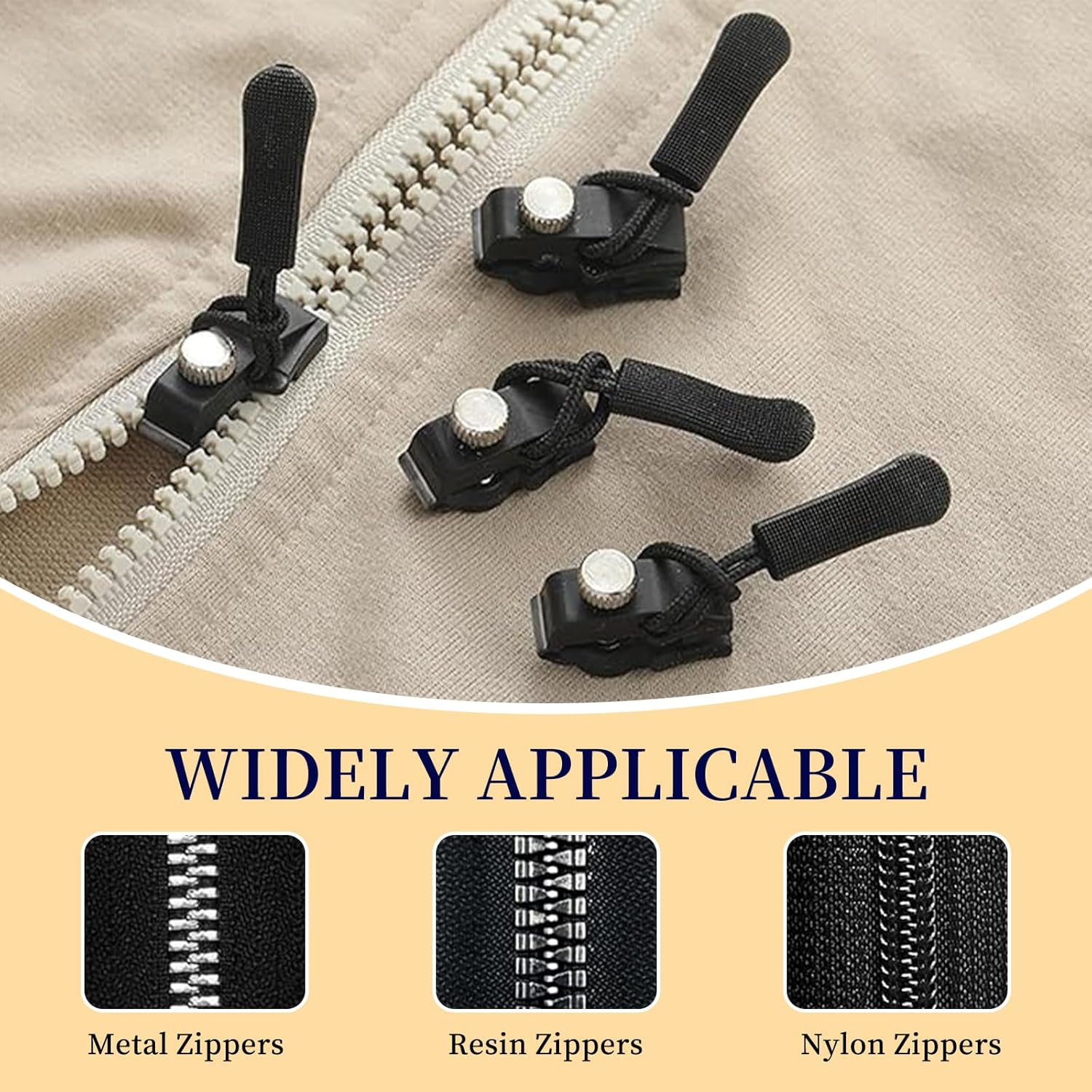 ZipRevive™ | Zipper slider repair set | Universal & durable made of metal