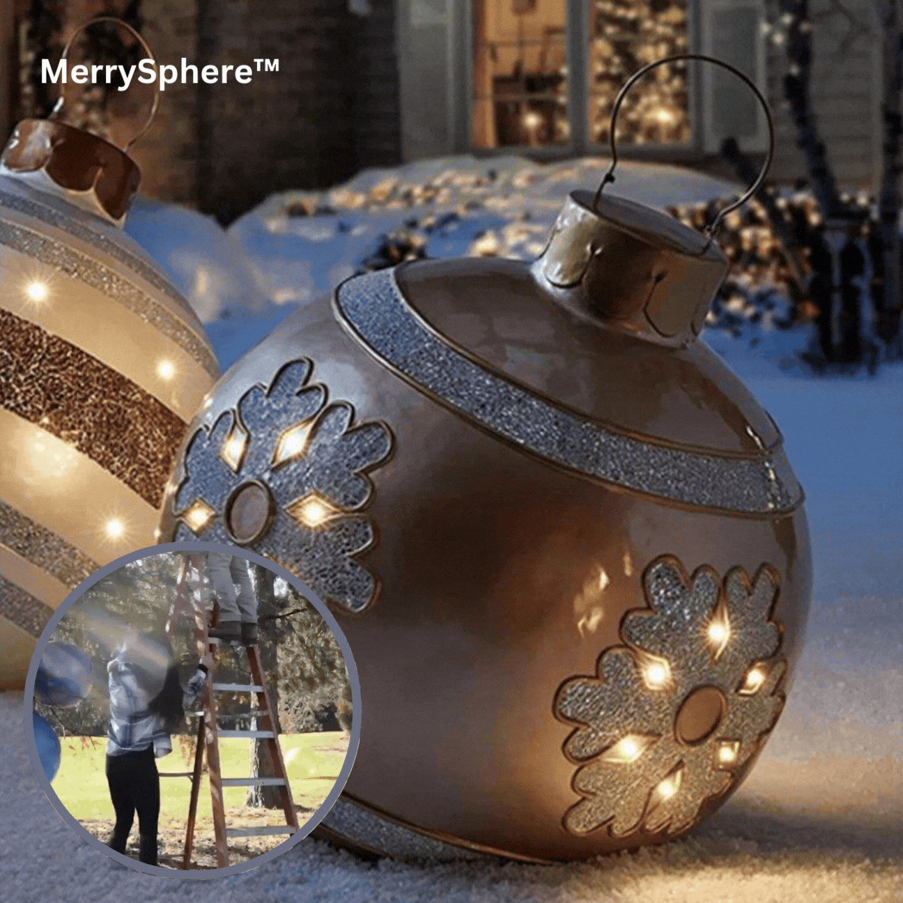 MerrySphere™ | Holiday Outdoor Light Ball Decor