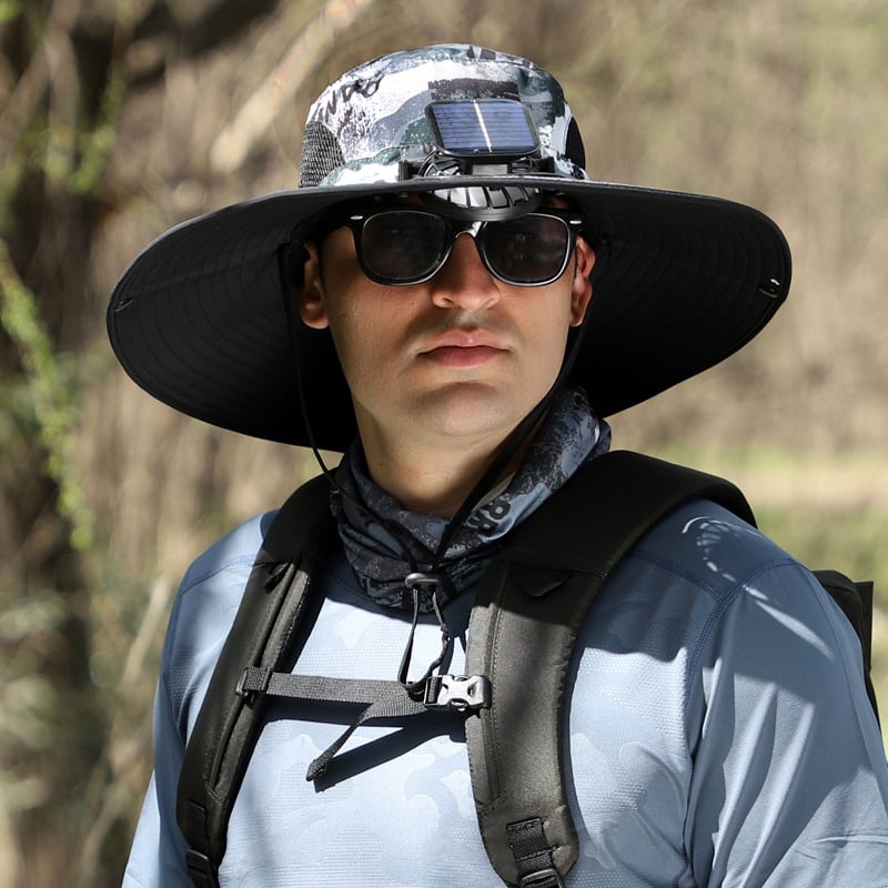 AirShade | Solar-Powered Cooling Hat for Outdoor Comfort