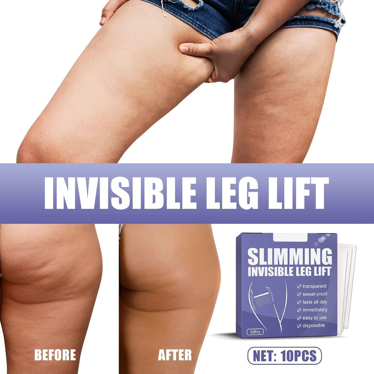 1+1 FREE | Invisible Lift Patches™ | Instantly smooth, firm, and radiant under any outfit
