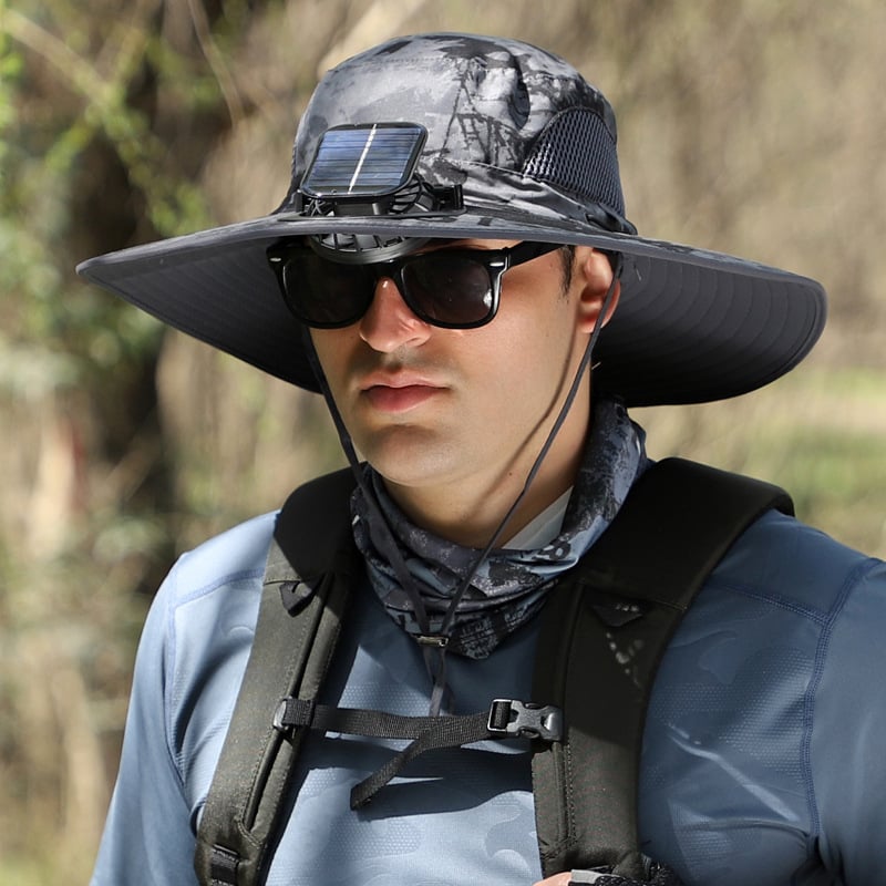AirShade | Solar-Powered Cooling Hat for Outdoor Comfort
