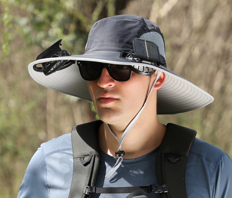 AirShade | Solar-Powered Cooling Hat for Outdoor Comfort
