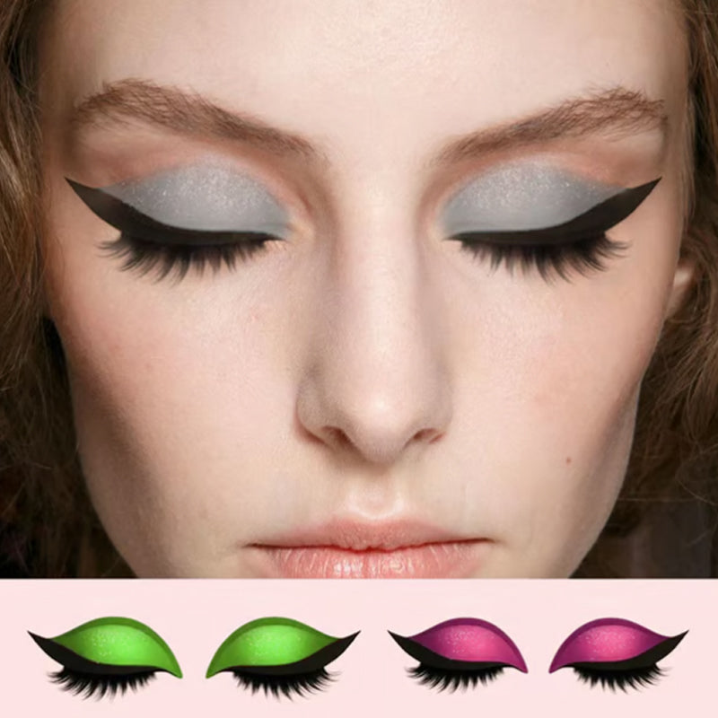 GlamGaze™ | 3-in-1 Eyeshadow, Eyeliner, and Eyelash Sticker Set for Instant Glam