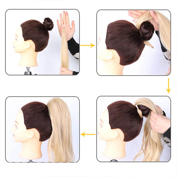 Leah™ | Double style ponytail for a full