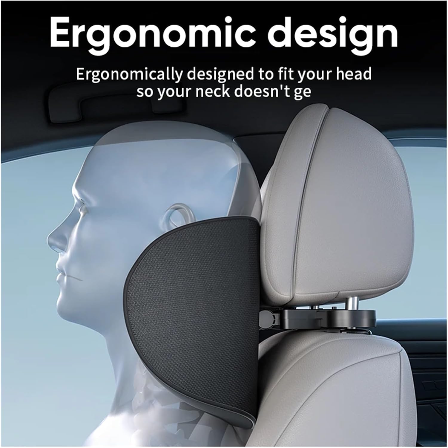 50% OFF | Aurevo™ | Ergonomic Car Headrest | Less Fatigue on Long Drives
