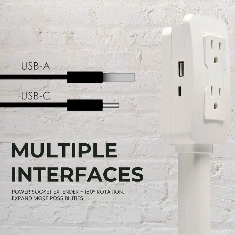 ChargeFlex™ | Extendable power strip — No more stress with hard-to-reach outlets