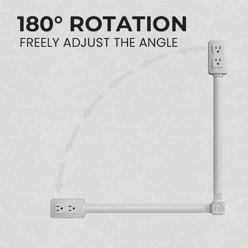 ChargeFlex™ | Extendable power strip — No more stress with hard-to-reach outlets